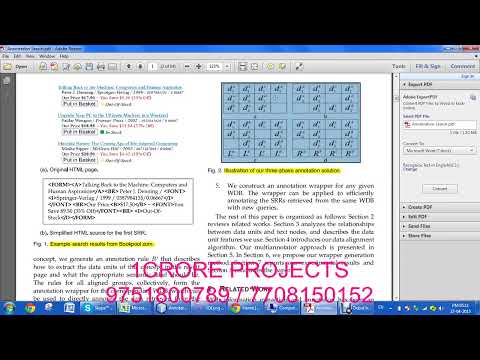 Annotating Search Results from Web Databases | 1 crore projects