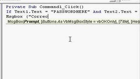 VB6 - How to make a login system [HQ]