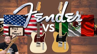 Fender Player Vs Professional II Telecaster: Which One Would You Buy?