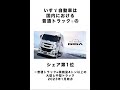 自動車メーカーいすゞ自動車に関する雑学 #short
