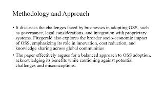 Transformation of Open Source Software