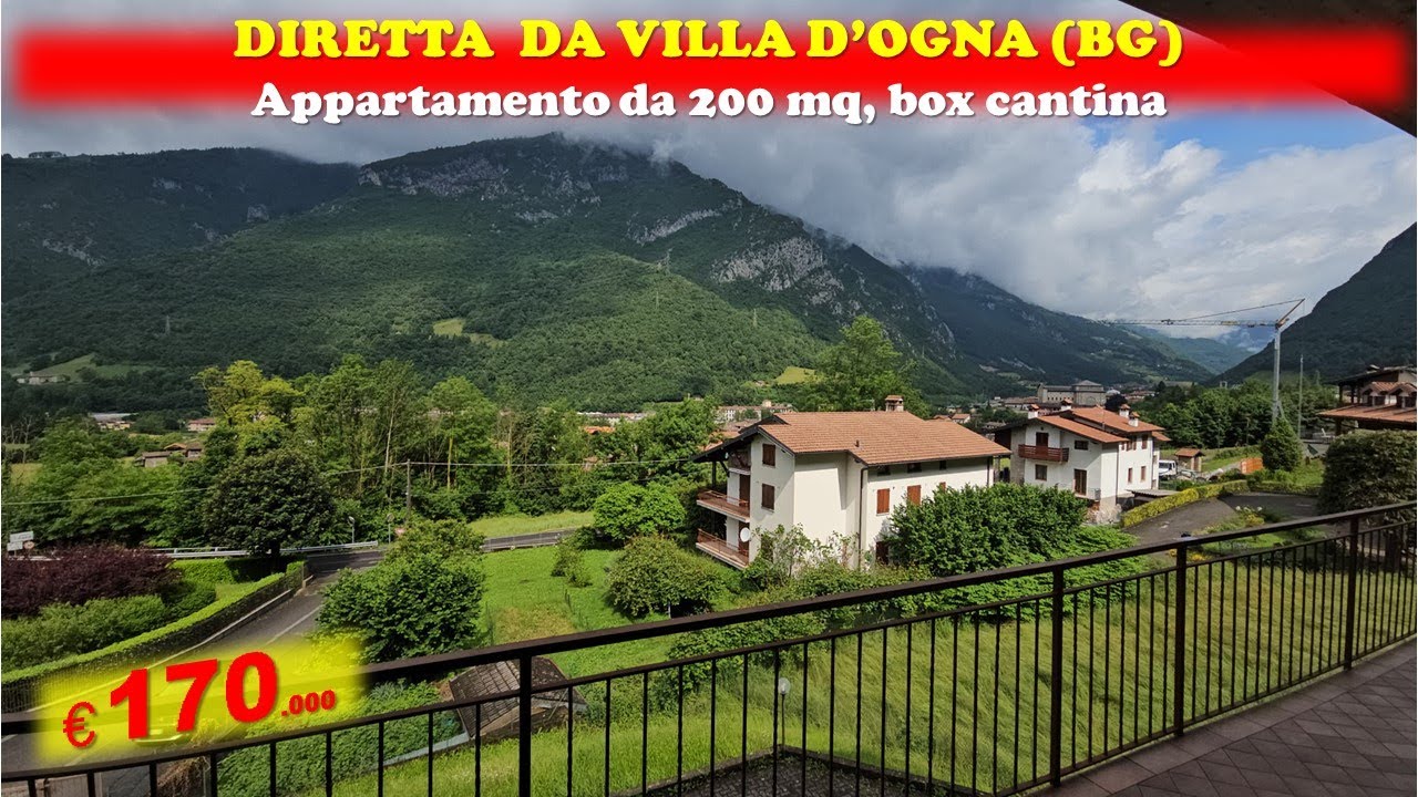 NON PIU' DISPONIBILE: ALTA VALLE SERIANA - VILLA D’OGNA (BG),  appartamento di 200 mq, box e cantina