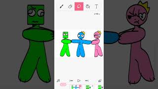 say my name meme ||ft:blue,pink,and green #flipaclip #animation #shorts