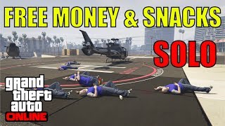 GTA 5 ONLINE HOW TO DROP MONEY AND SNACKS FOR FREE SOLO PS4 XB1 MAY BE PC