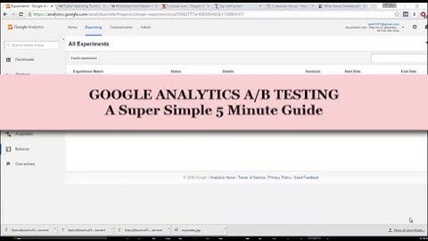 Setup Google Analytics A/B Testing in 5 minutes.