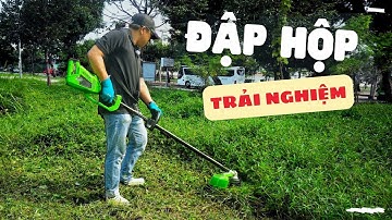 ĐẬP HỘP máy cắt cỏ dùng Pin Greenworks 40V (35.6/40cm) – GD40BC quá mạnh mẽ và dễ sử dụng!!!
