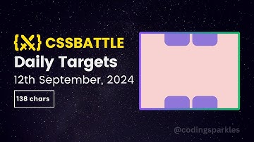 CSS Battle Daily Targets Solution | 12th September, 2024 | #html #css #cssbattle