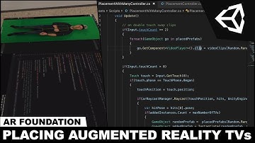 AR Foundation with Unity3d and Placing TVs in Augmented Reality