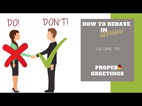 Video: How To Behave In Germany