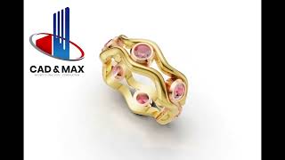 Wavy Eternity Ring Modeling | Gemvision Matrix 9 Jewelry Designing | Bin Ehsan Jewellers