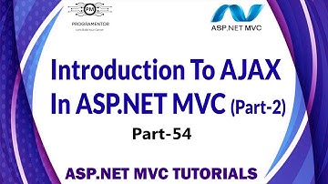 54 | AJAX In ASP.NET MVC | Introduction To AJAX In ASP.NET MVC | MVC Tutorials | Part-2 (Hindi/Urdu)