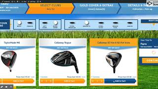 Golf Clubs Hire - Golf Club Rental - Clubs to Hire