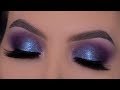 Purple Blue Eye Makeup Tutorial | Evening Eye Makeup