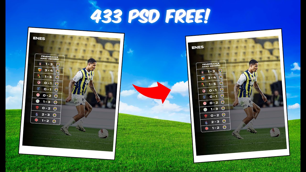 Free psd 433 design tutorial away record youtube