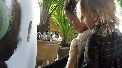 Milwaukee Press Club rain barrel project: artist: ...
