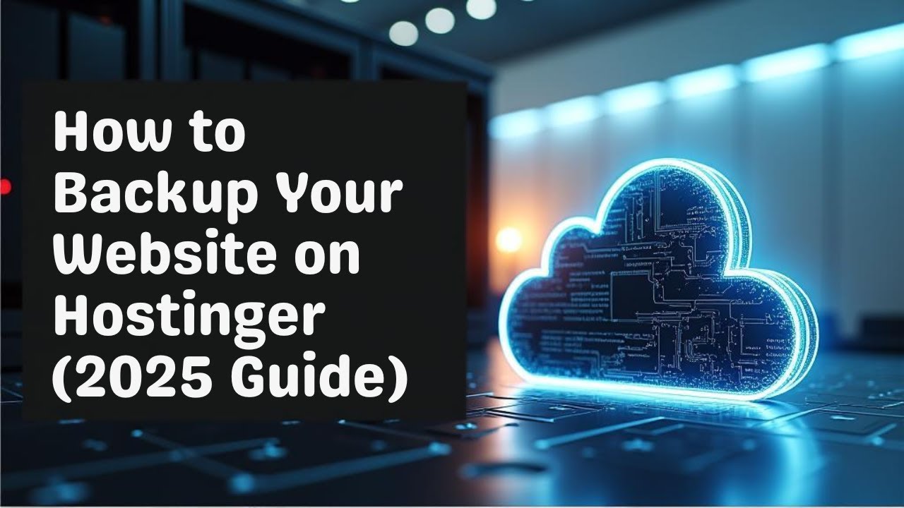 How to Backup Your Website on Hostinger (2025 Guide)