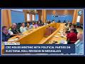 CEO holds meeting with political parties on electoral roll revision in Meghalaya