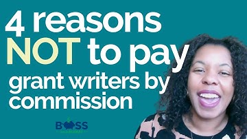 How Not to Pay a Grant Writer