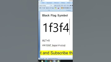 Black Flag symbol in ms word  #trending #reels #viral #computer #microsoftword #youtubeshorts
