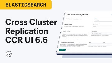 Elastic Cross Cluster Replication CCR UI in 6.6