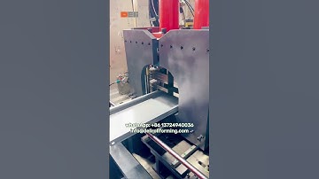 Shelving panel roll forming production line with online punching and four-sides bending #shelving