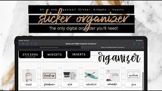 How to Organize digital stickers and widgets | BEST ALL in ONE Digital organizer screenshot 5