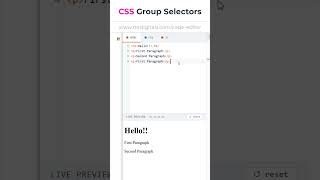 CSS Grouping Selectors  #coding #programming #csstutorial