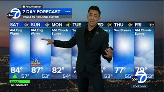 Mother's Day weekend forecast: SoCal to see mild temperatures through Sunday