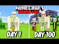 I Survived 100 Days as a IRON GOLEM in Hardcore Minecraft... Minecraft Hardcore 100 Days