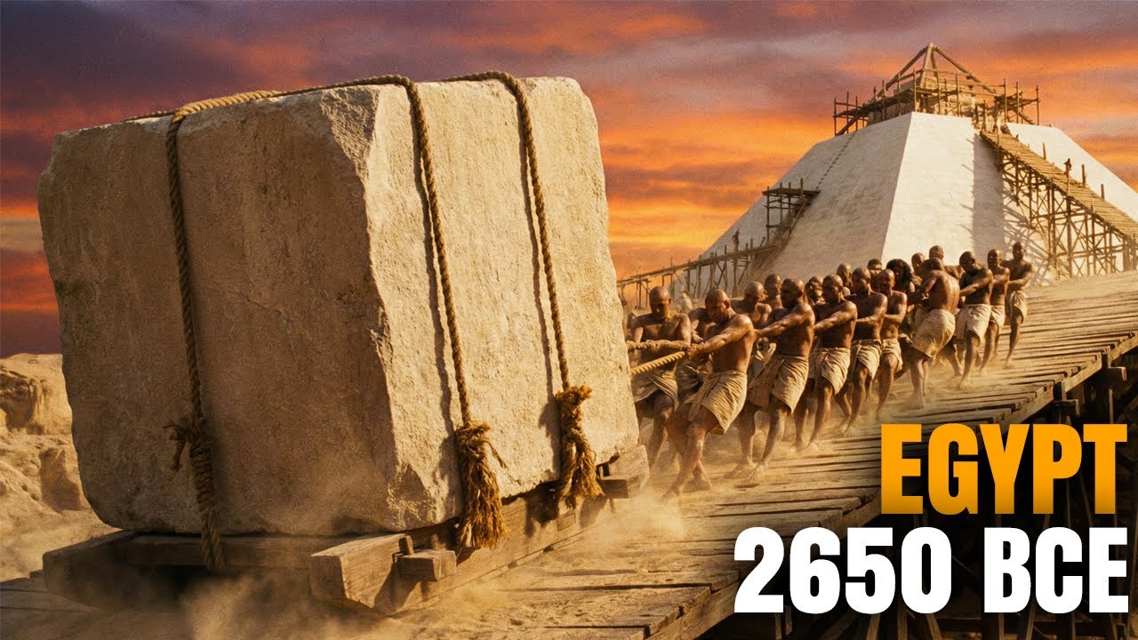 Pyramid Bce Great Pyramid Construction - 2560 BCE (AI Reconstruction) - YouTube