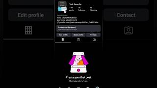 Instagram post not showing | Create your first post issue | #instagram #insta #post #techsenseop