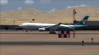Approaching Muscat OMAN AIR A330-300    FSX