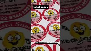 label snack stiker - cutting sticker printing