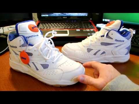 Reebok D-Time White And Royal - YouTube