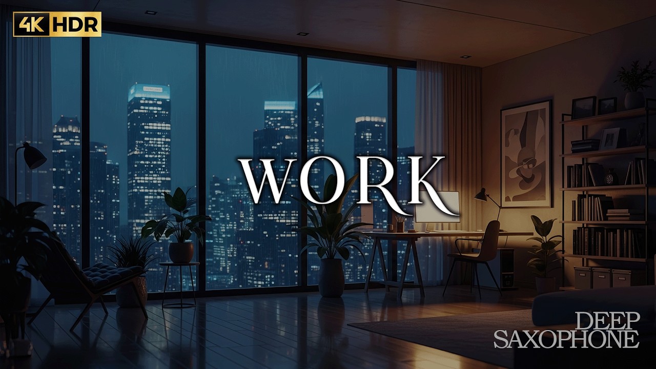 𝐃𝐞𝐞𝐩 𝐖𝐨𝐫𝐤 𝐌𝐮𝐬𝐢𝐜 - Smooth Luxury Deep Saxophone Music for Deep Work and Concentration