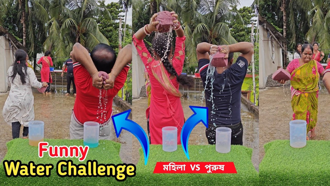 Who will fill the water first ? 😂 Funny Challenge Video Ever  || Sumis Simple Life Challenging