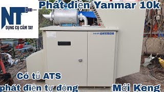 Phát điện cách âm Yanmar 10k có tủ ATS | Hoạt động 26h | LH 0914711438 | Ngày 26/05/2024