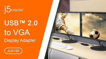 j5create® USB™ 2.0 to VGA Display Adapter JUA190