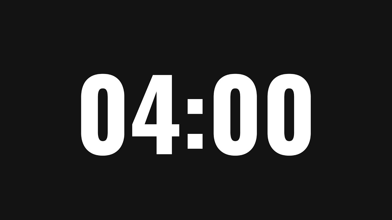 4 Minute Timer - Youtube