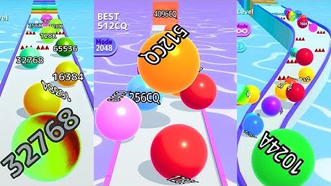 MAX LEVEL ⚡ Ball Run 2048 vs Ball Run 2048 Infinity Mode vs Ball Run Infinity | High Score Gameplay