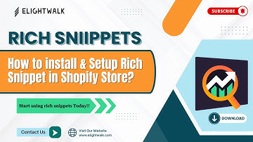 How to install & Setup Rich Snippet in Shopify Store?