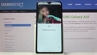 How to Set up Face unlock on Samsung Galaxy A10