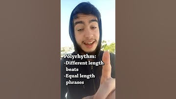 POLYRHYTHMS vs POLYMETERS (in 50 sec) #shorts