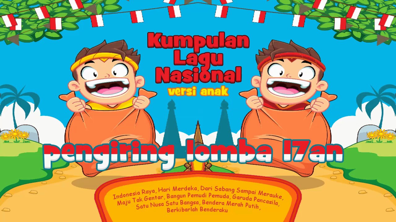  Gambar  Lomba Kemerdekaan  Kartun Ada Lomba