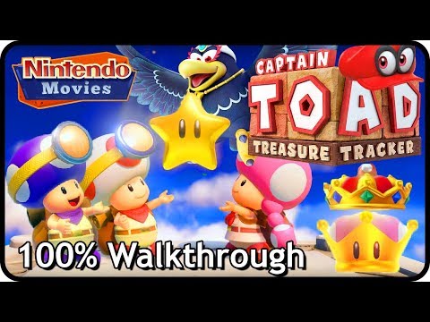 Captain Toad: Treasure Tracker - 100% Walkthrough (DLC, 2 Players, All Gems, All Objectives)