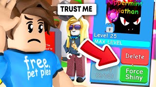 This *HACKER* Can FORCE SHINY SECRET PETS In BubbleGum Simulator (Roblox)