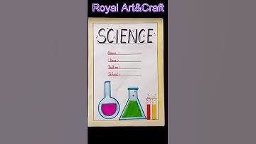 Quick Science Front Page Design Idea 🧪📖 | Drawing Tutorial Shorts
