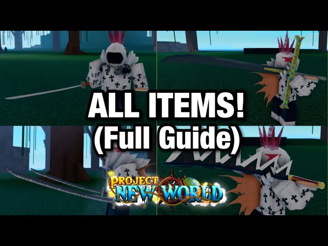 All Items Guide! Roblox Project New World 