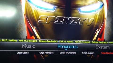 Clear Kodi Cache and Purge Packages with SpintzTv