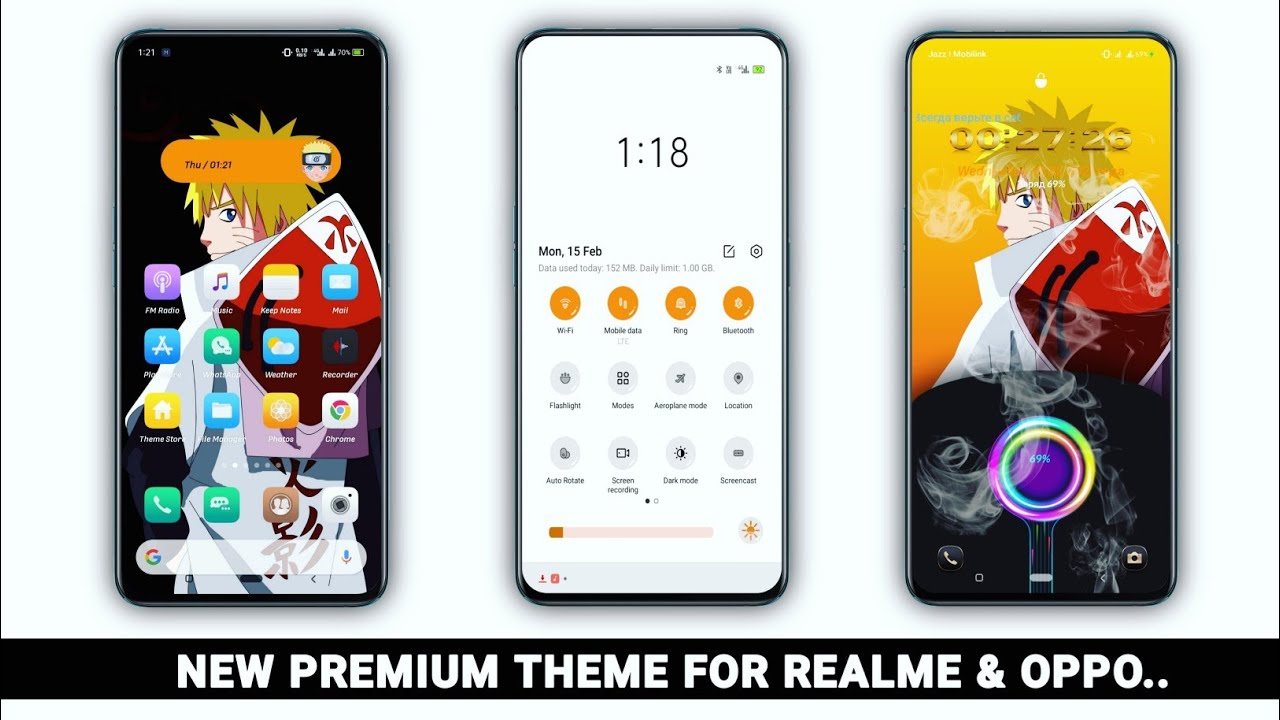 Premium Theme for oppo and realme device || New Charging Animation || oppo theme || realme theme